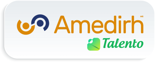 logo amedirh talento blanco