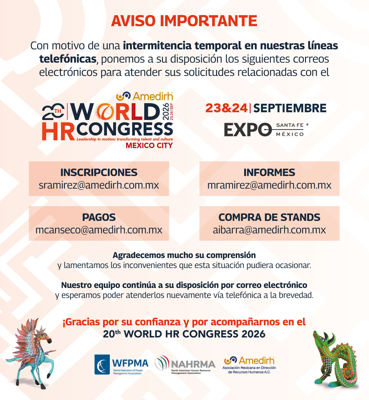 Aviso importante lineas telefonicas Espanol